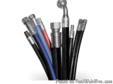 The image shows a group of six different types of electrical cables. There are six cables in total, each with a different col...