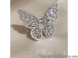 Shop Luxury Crystal Butterfly Ring Online