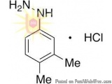 The image is a structural formula of a chemical compound. It consists of a hexagon-shaped molecule with two carbon atoms on t...