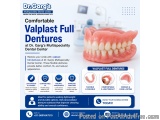 Comfortable Valplast Full Dentures At Dr. Garg’s Multispeciality...