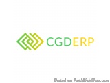 The image is a logo for a company called CGDERP. The logo is rectangular in shape and has a white background. On the left sid...