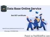 Real  OET certificate without appearing for exam