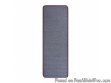 The image is a rectangular rectangular object with a red border. It appears to be made of a textured fabric or a similar mate...