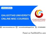 Galgotias University Online Msc Courses