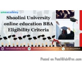 Shoolini University online education BBA Eligibility Criteria