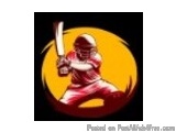 The image is a digital illustration of a cricket player in action. The player is in the middle of a swing, with their bat ext...