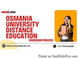 Osmania University Distance Education Admission Process