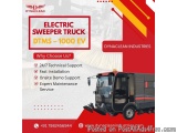 A Small Electric Sweeper Truck for Narrow Streets Is Introduced by Dynaclean Industries