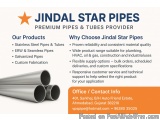 JINDAL STAR PIPES â€“ Premium Pipes & Tubes Provider - Ahmedabad