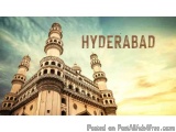 The image is a photograph of the Hyderabad, India, a historical monument located in the city of Hyderabad. The photograph is...