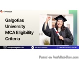 Galgotias University Mca Eligibility Criteria