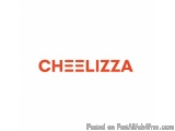 The image is a logo for a company called Cheelizza. The logo is written in a bold, sans-serif font and is in a bright orange...