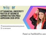 Uttaranchal University Mba Admission 2026 Open