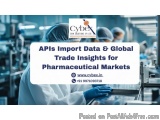 Apis Import Data & Global Trade Insights For Pharmaceutical Marke...