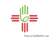 The image is a logo or icon that appears to be a combination of a hand and a leaf. The hand is in the center of the image, wi...