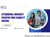 . Uttaranchal University Executive Mba Eligibility Criteria