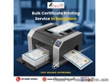 Bulk Certificate Printing Service in Bangalore