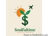 The image is a logo for Soulfultime, a company that provides spiritual journey, travel memories, and post-all-ads4free.com. T...