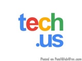 The image is a logo for a company called "tech.us". The logo is written in a modern, sans-serif font and is made up of three...