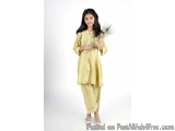 Traditional Chikankari Chanderi Anarkali Kids Dress