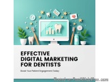 The image is an illustration of a computer monitor with a tooth on the screen. The monitor is surrounded by various dental-re...