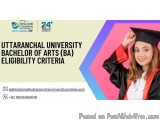 Uttaranchal University Bachelor Of Arts (ba) Eligibility Criteria