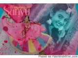 The image is a digital poster for a Hindu festival called "Mangalasnanam Sanyu". The poster has a blue background with a phot...
