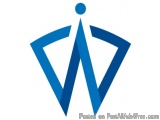 The image is a logo or icon that appears to be a combination of a person and a letter "W" in a diamond shape. The person is s...