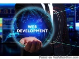 The image shows a man in a suit holding a globe with the words "WEB DEVELOPMENT" written on it. The globe is surrounded by a...
