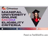Manipal university online Mcom eligiblity criteria