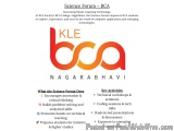 The image is a logo for the KLE Science Forum - BCA (Science Forum) in Nagarabhavi, India. The logo is a combination of the l...