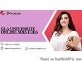 GLA university Online mba fees