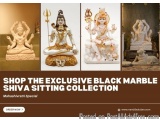 Shop the Exclusive Black Marble Shiva Sitting Collection | Mahashivratri Special