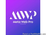 The image is a logo for Meta Web Pro, a website that provides information about the website. The logo is a purple square with...