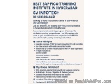 Best SAP FICO Training Institute in Hyderabad