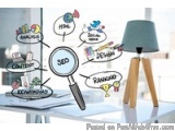 The image is a digital illustration of a desk with a lamp on the right side. The desk is covered with a whiteboard and there...