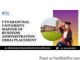 Uttaranchal University Master Of Business Administration (mba) Pl...