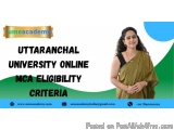 Uttaranchal University Online Mca Eligibility Criteria