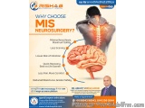 The image is an advertisement for a neurosurgery clinic called Risha3 Multispeciality Hospital. The advertisement is promotin...