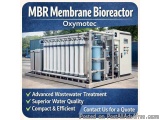 The image shows a MBR Membrane Bioreactor Oxymotec, an advanced wastewater treatment system. It is a large, industrial-lookin...