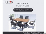 The Albana Rectangular Dining Set is not just furniture itâ€™s a statement