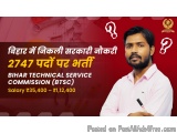 BTSC JE Notification 2025 Out for 2747 Posts | Govt Jobs in Bihar 2025