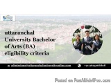 Uttaranchal University Bachelor Of Arts (ba) Eligibility Criteria