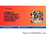 Amrita University Online Mca Eligibility Criteria