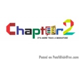 The image is a logo for a book store called "Chapter2". The logo is written in a modern, sans-serif font and is composed of t...