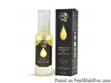 The image shows a bottle of Moroccan Argan Oil by BioPro Green. The bottle is tall and slender with a pump dispenser on top....