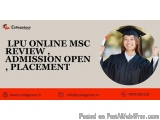 Lpu Online Msc Review, Admission Open, Placement