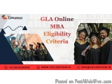 GLA Online MBA Eligibility Criteria