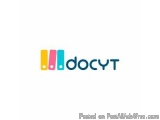 The image is a logo for a company called "docyt". The logo is written in a modern, sans-serif font and is in a combination of...