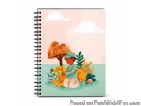 The image is an illustration of a boy and his dog in a garden. The boy is wearing a blue shirt and a green cap, and is sittin...